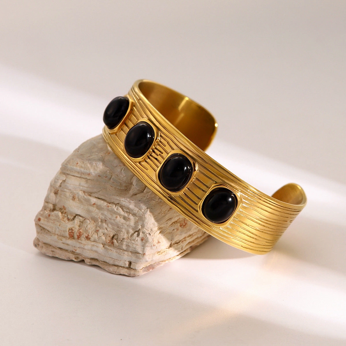 Wholesale stainless steel agate bracelet