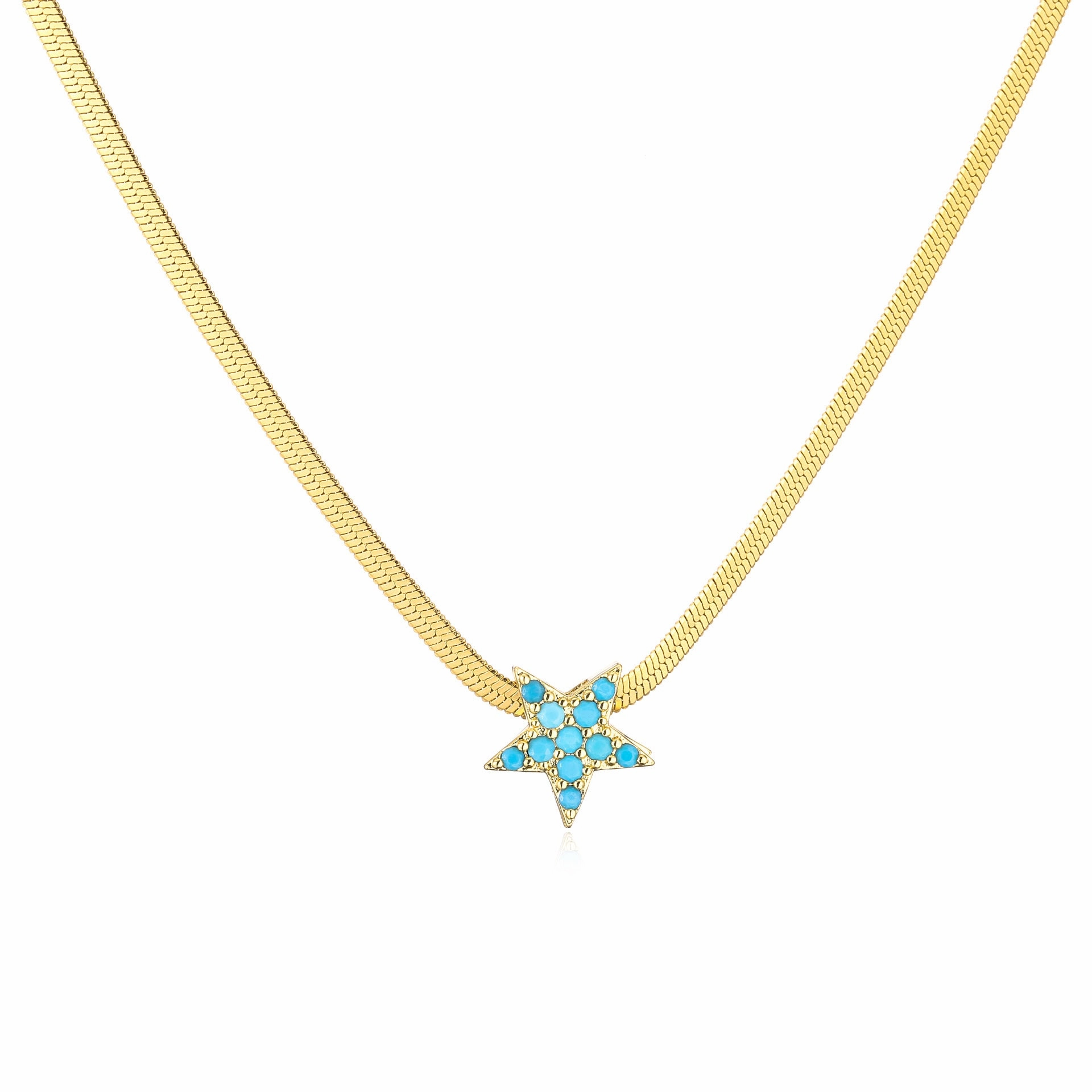 Wholesale Stainless Steel Blade Chain Love Peach Heart Star Necklace