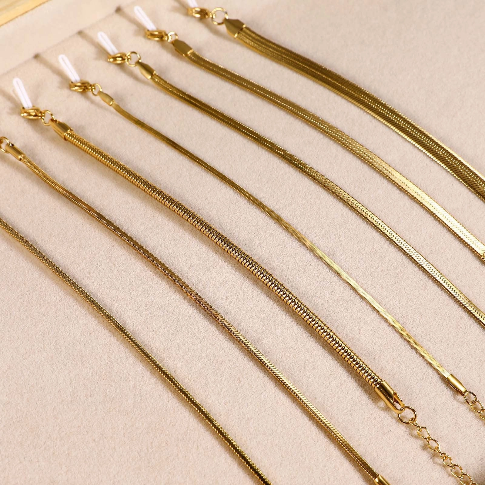 Wholesale Stainless Steel Blade Flat Snake Bracelet
