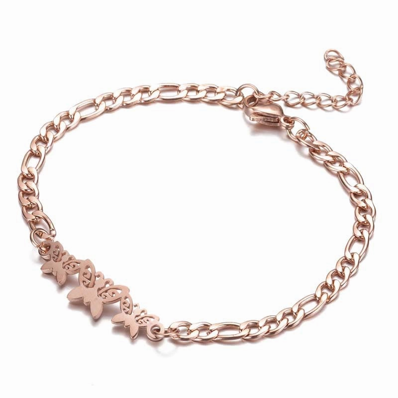 Wholesale Stainless Steel Butterfly Christmas Bracelet