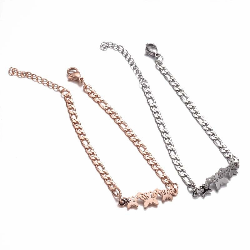 Wholesale Stainless Steel Butterfly Christmas Bracelet