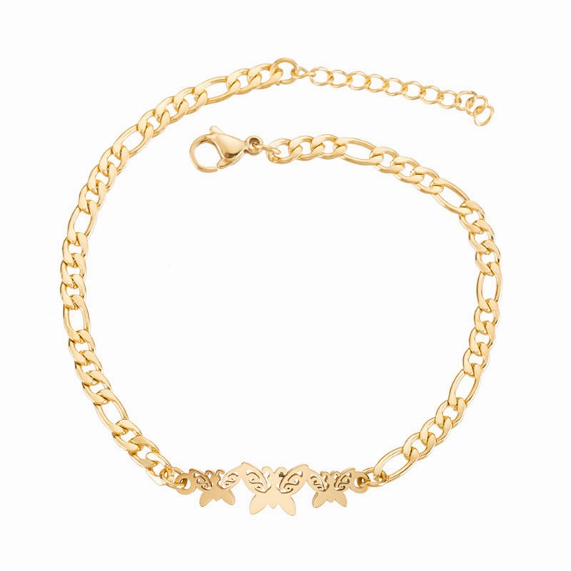 Wholesale Stainless Steel Butterfly Christmas Bracelet