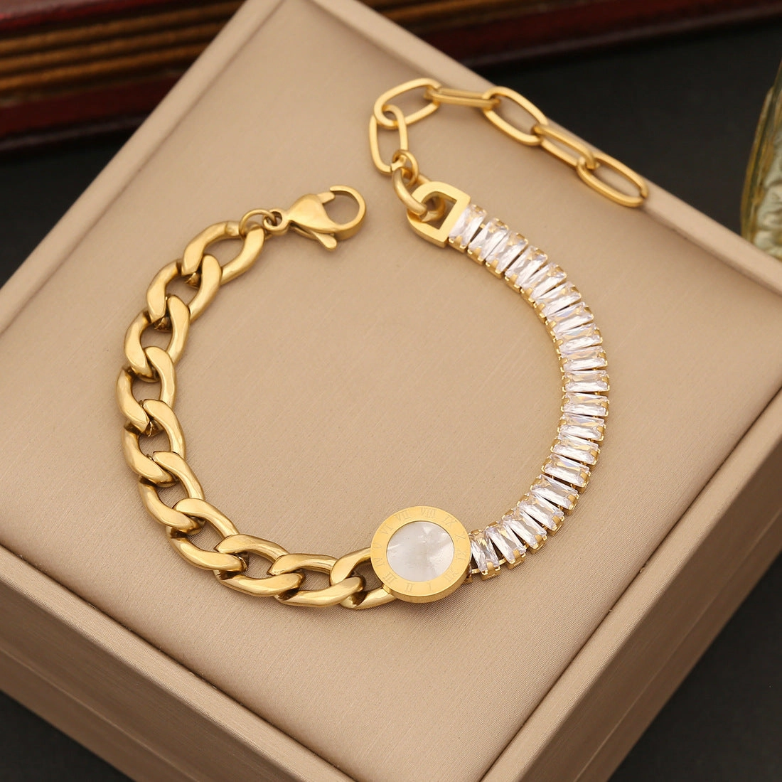 Wholesale Stainless Steel Butterfly Drip Oil Bracelet