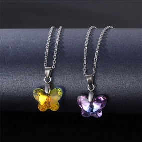 Wholesale Stainless Steel Butterfly Necklaces