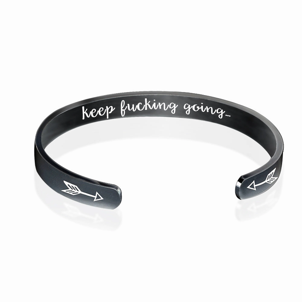 Wholesale Stainless Steel C Shape Opening Multicolor Bracelet