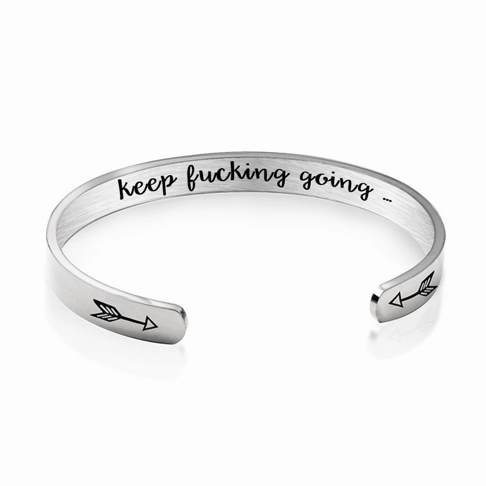 Wholesale Stainless Steel C Shape Opening Multicolor Bracelet