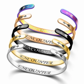 Wholesale Stainless Steel C-shaped Bracelet