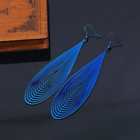 Wholesale Stainless Steel Colorful Statemente Earrings