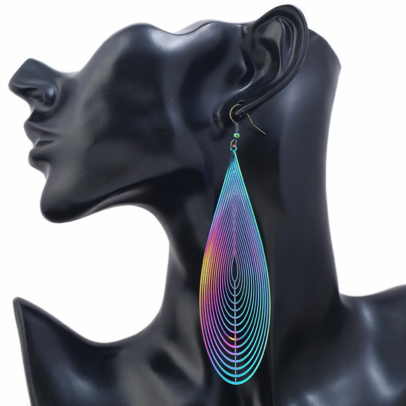 Wholesale Stainless Steel Colorful Statemente Earrings