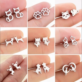 Wholesale Stainless Steel Critter Earrings