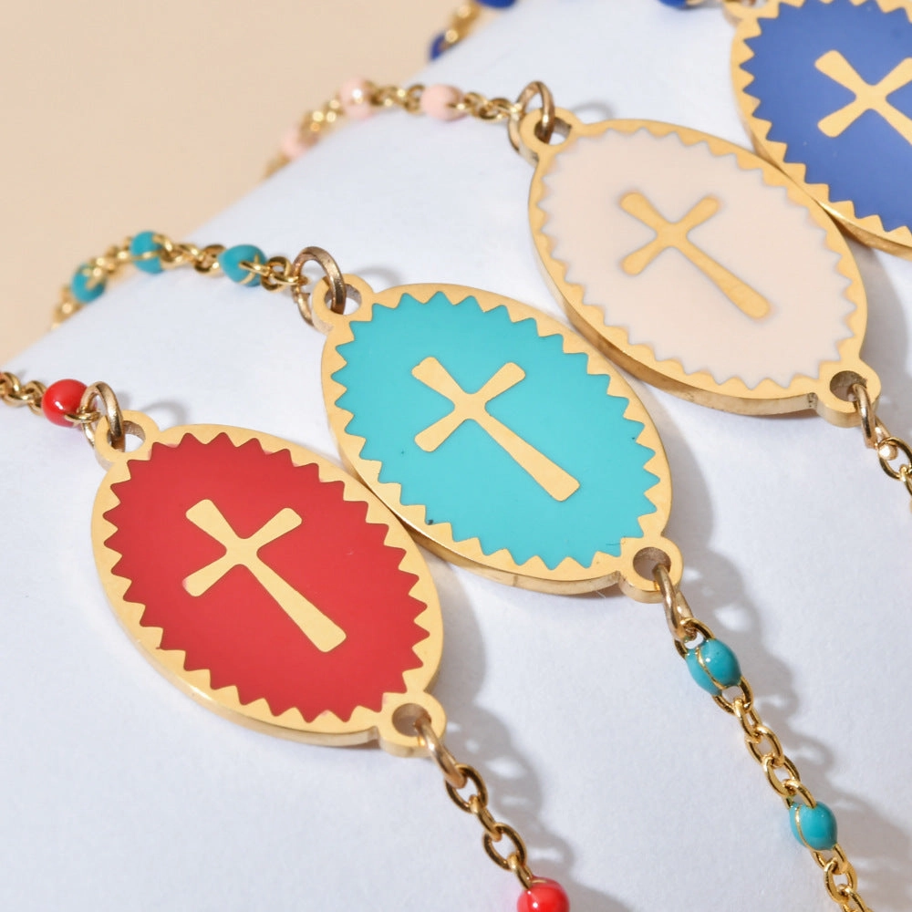 Wholesale Stainless Steel Cross Bracelet