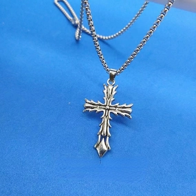 Wholesale Stainless Steel Cross Pendant Necklace