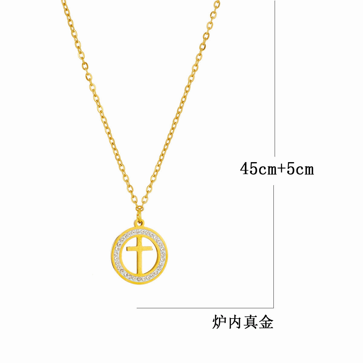 Wholesale Stainless Steel Cross Pendant Necklace