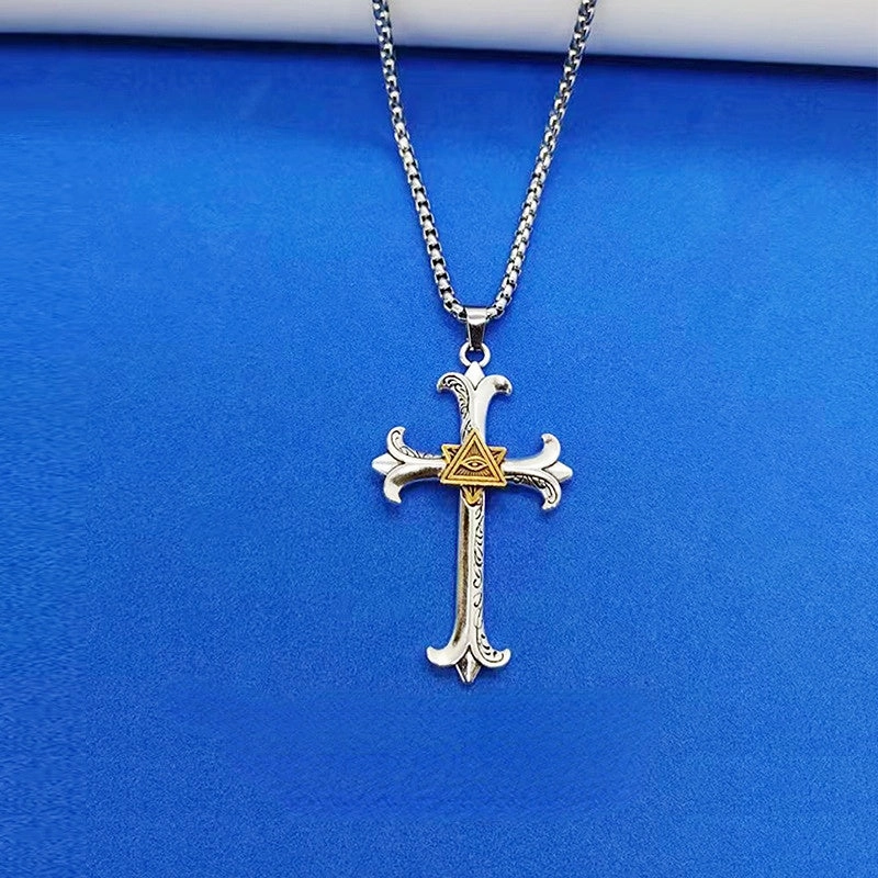 Wholesale Stainless Steel Cross Pendant Necklace