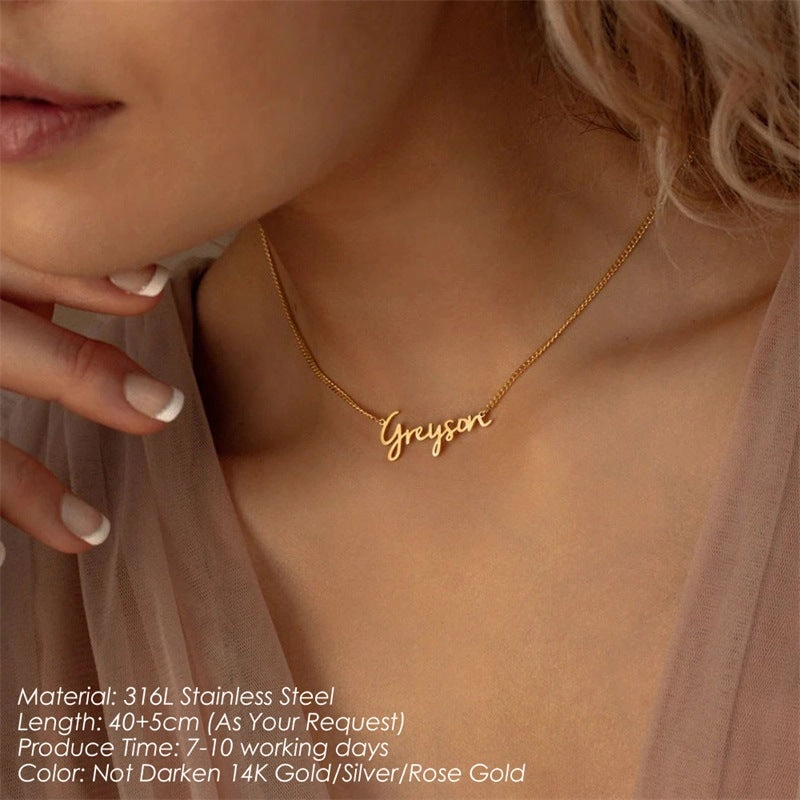 Wholesale Stainless Steel Custom Name Necklaces