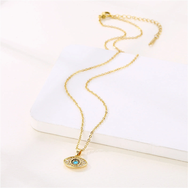Wholesale Stainless Steel Devil Eye Necklace
