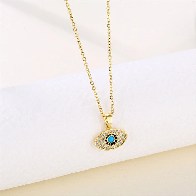 Wholesale Stainless Steel Devil Eye Necklace