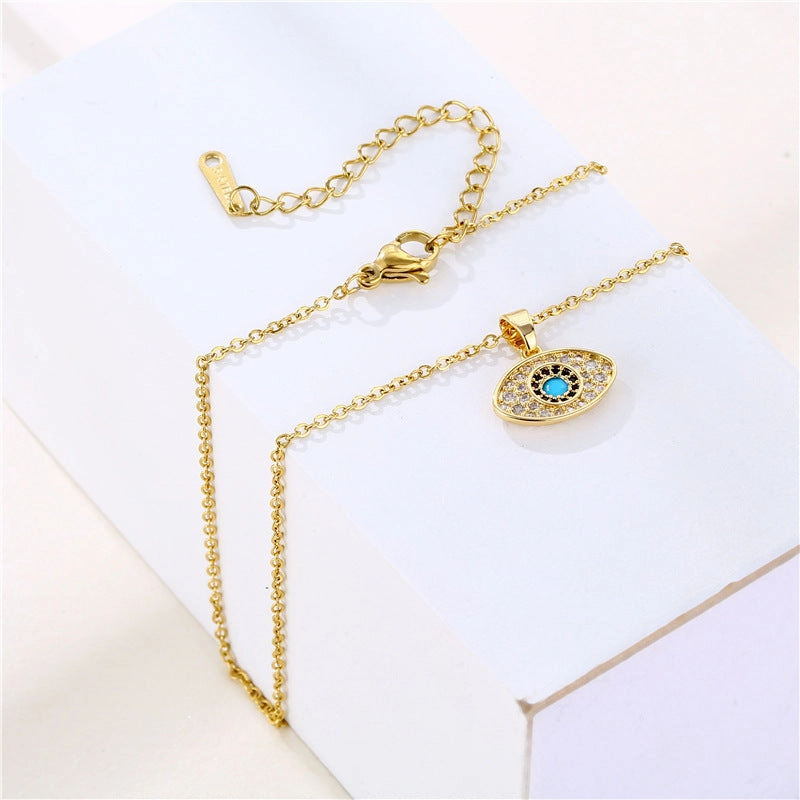 Wholesale Stainless Steel Devil Eye Necklace