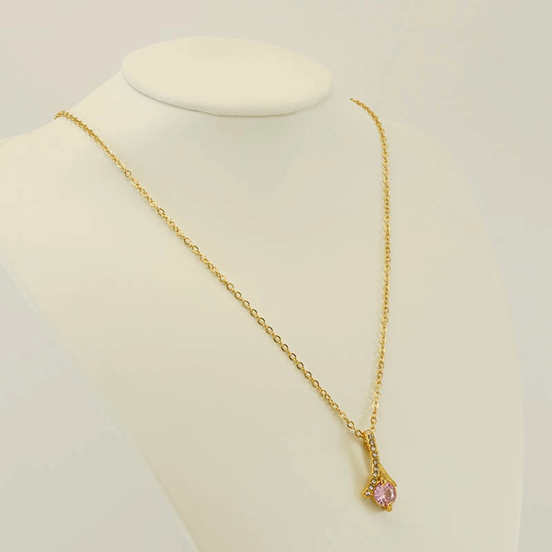 Wholesale Stainless Steel Diamond Inlaid Necklaces