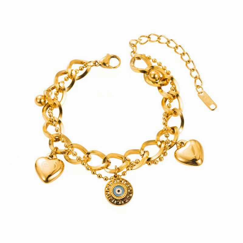 Wholesale Stainless Steel Drip Oil Painted Titanium Steel Bracelet