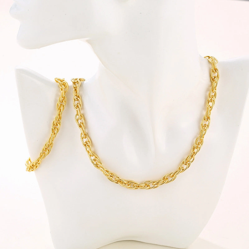 Wholesale Stainless Steel Earrings Bracelet Necklace Set