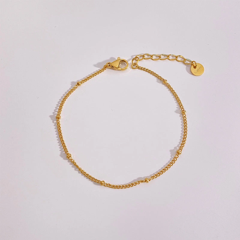 Wholesale Stainless Steel Exquisite Bead Chain Bracelets