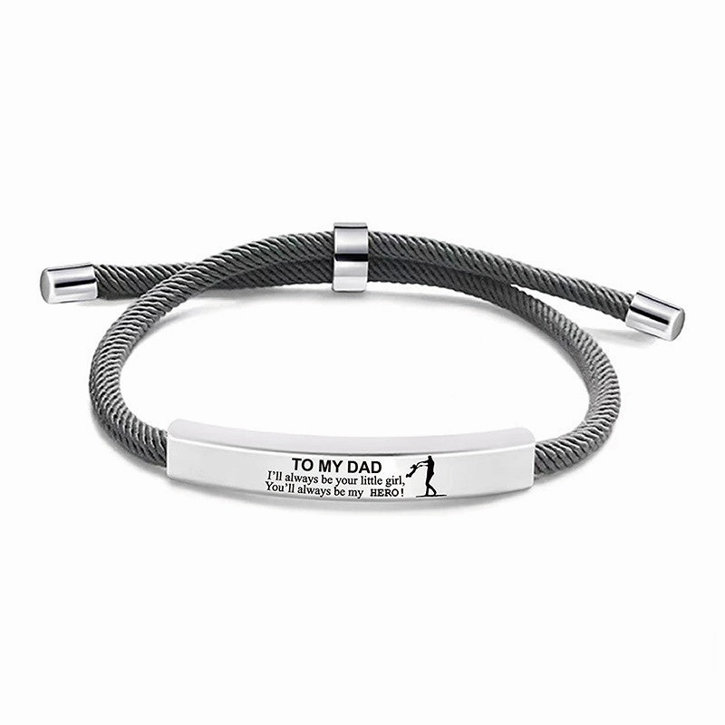 Wholesale Stainless Steel Father's Day Bracelet