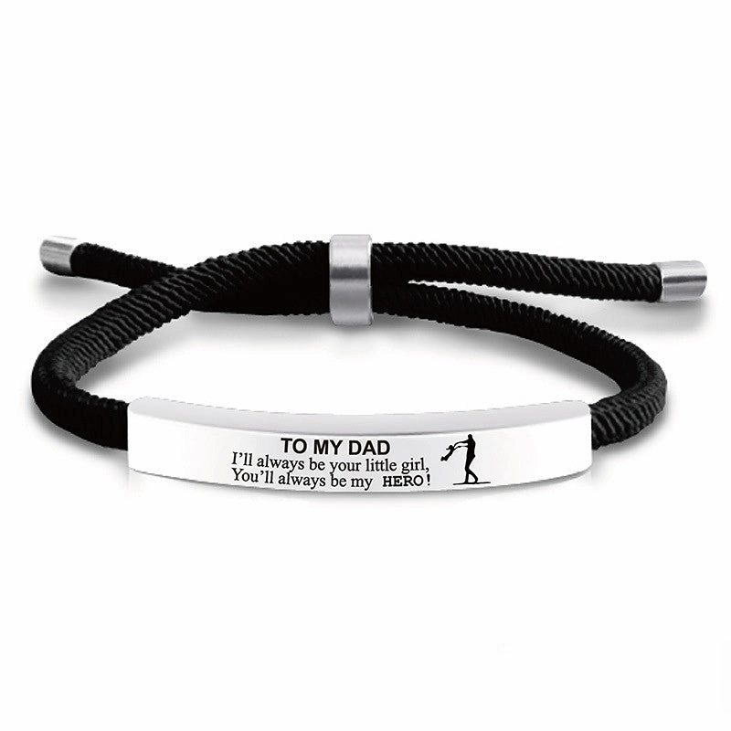 Wholesale Stainless Steel Father's Day Bracelet