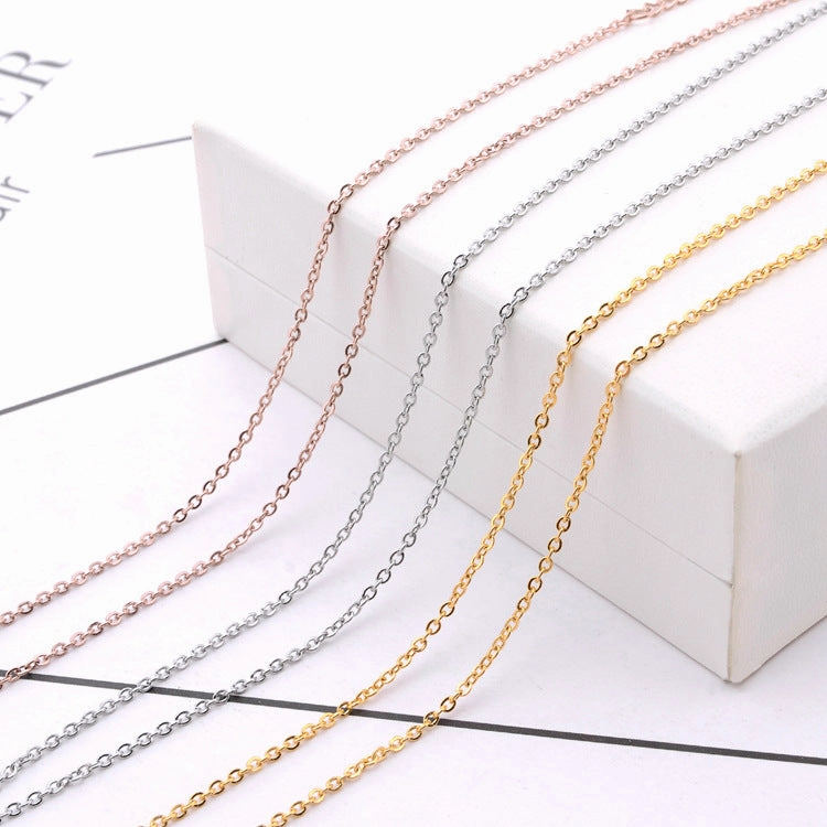 Wholesale Stainless Steel Flat Cross Chain O Chain Necklace