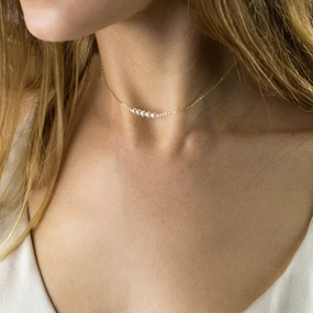 Wholesale Stainless Steel Freshwater Imitation Pearl Necklaces