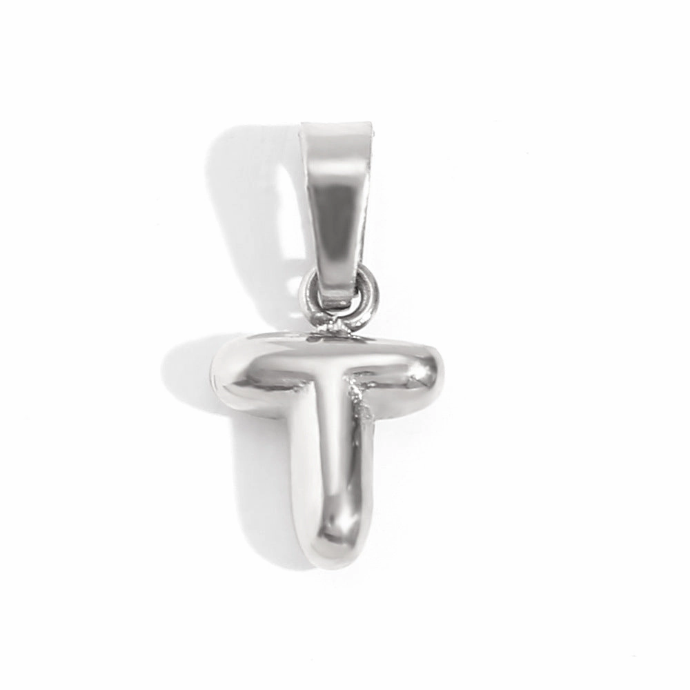 Wholesale Stainless Steel Gold Mini Bubble Letter Pendant