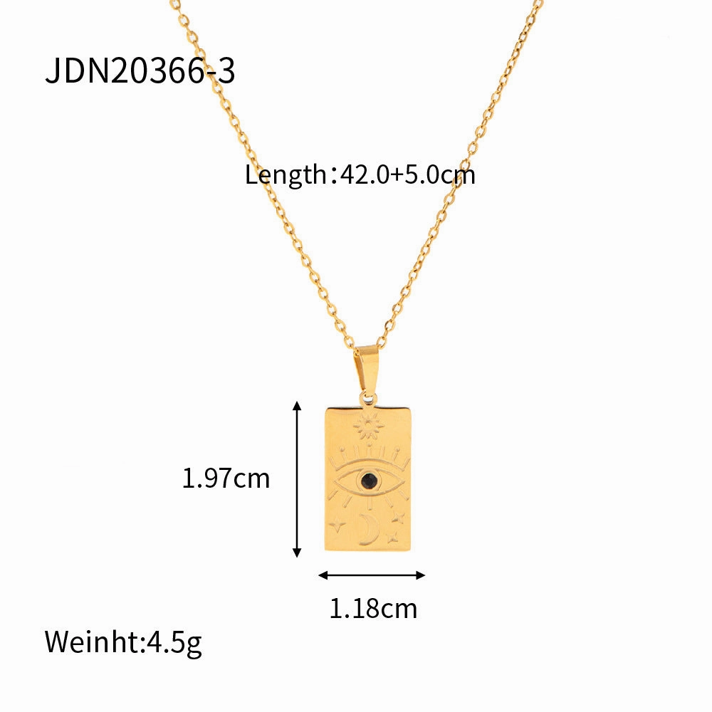 Wholesale Stainless Steel Gold Plated Coin Medal Necklace