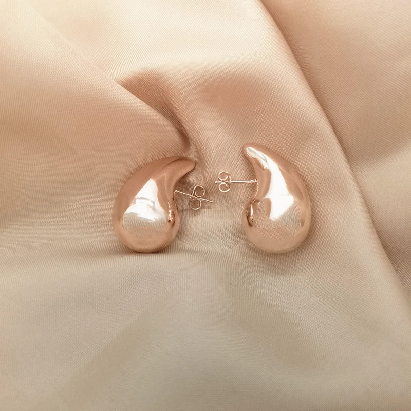 Wholesale Stainless Steel Gold Plated Hollow Drop Earrings