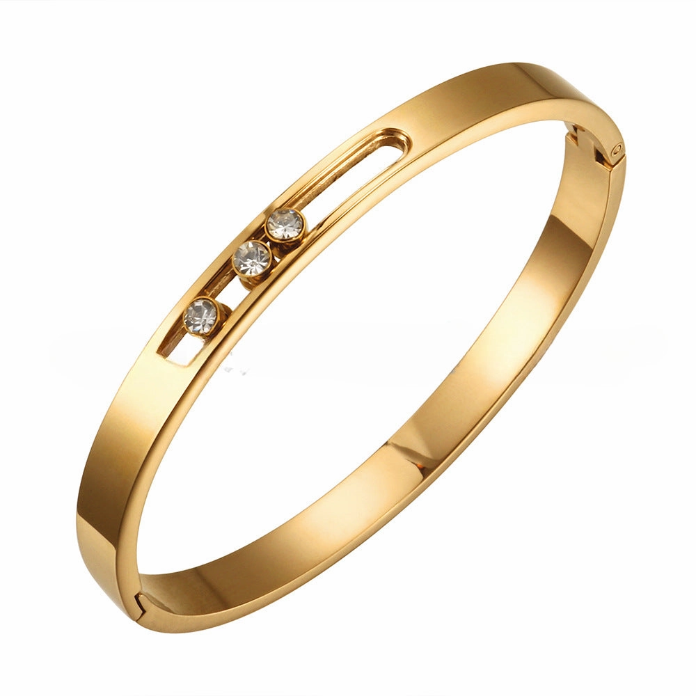 Wholesale Stainless Steel Gold Plated Necklace Ring Bracelet Set
