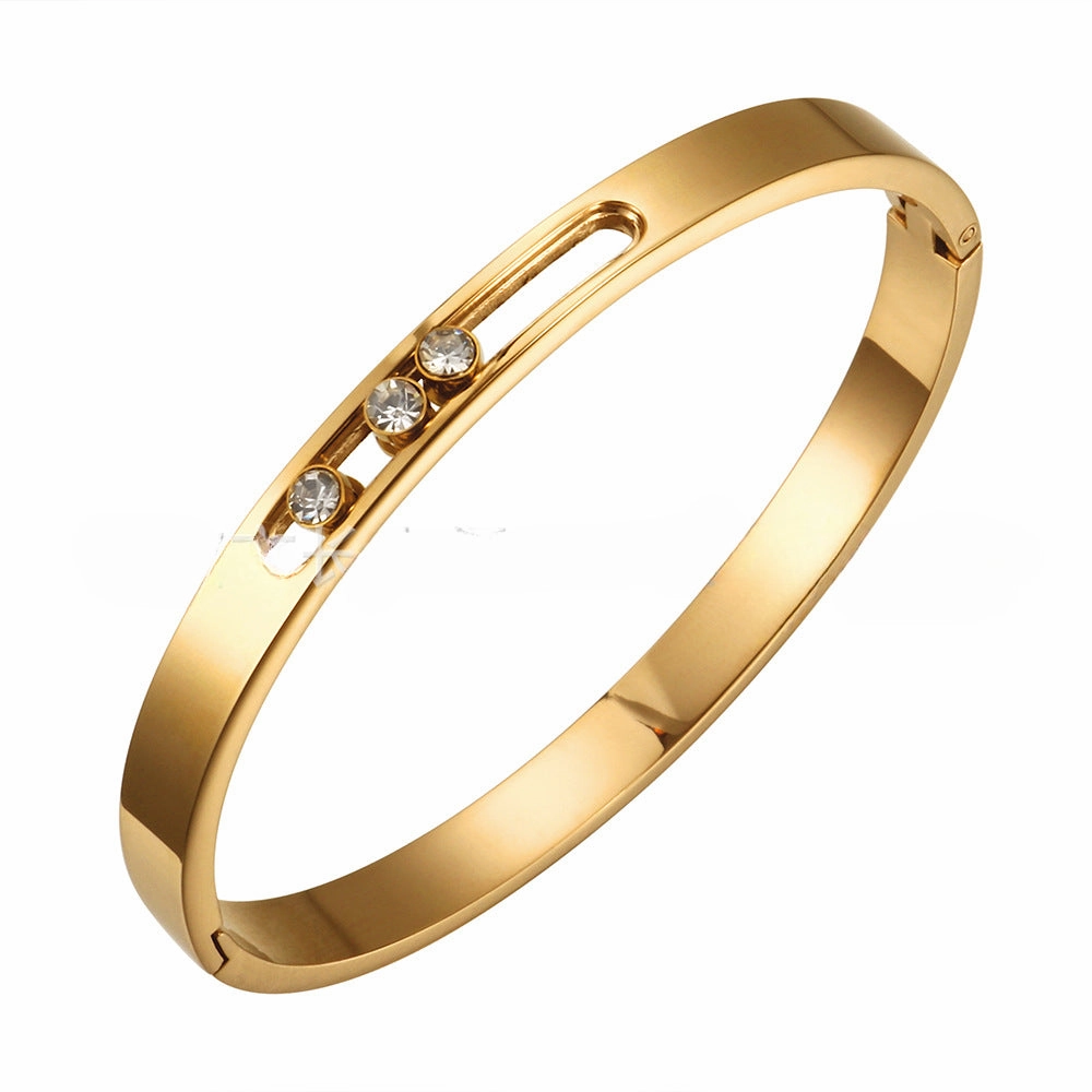 Wholesale Stainless Steel Gold Plated Necklace Ring Bracelet Set