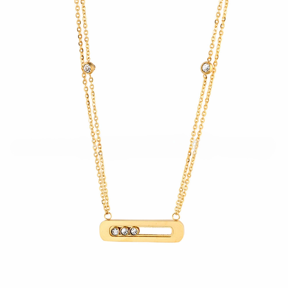 Wholesale Stainless Steel Gold Plated Necklace Ring Bracelet Set