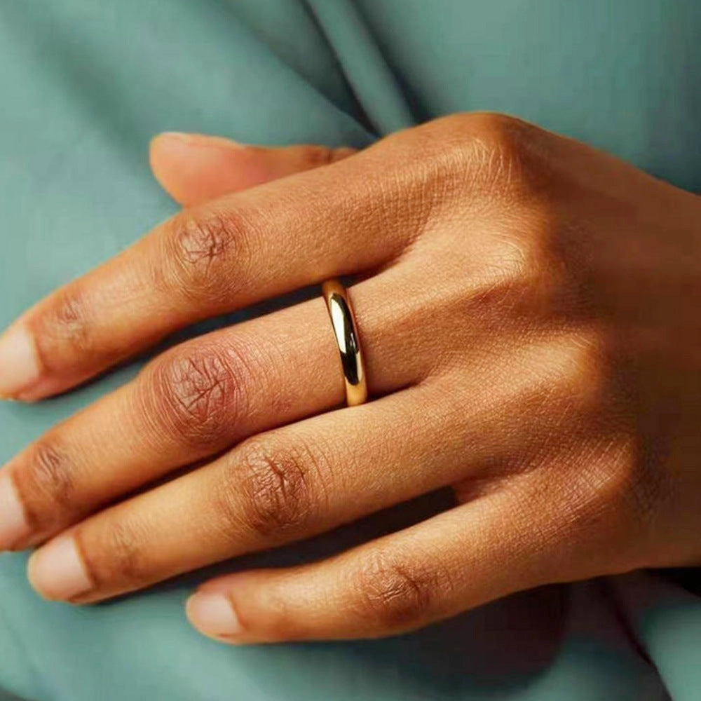 Wholesale Stainless Steel Gold Plated Ring