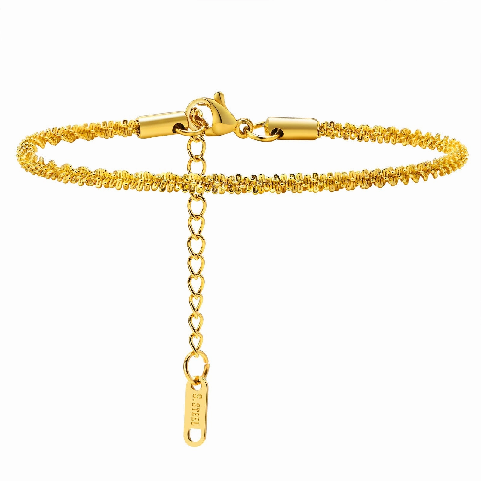 Wholesale Stainless Steel Gold Stacking Bracelet