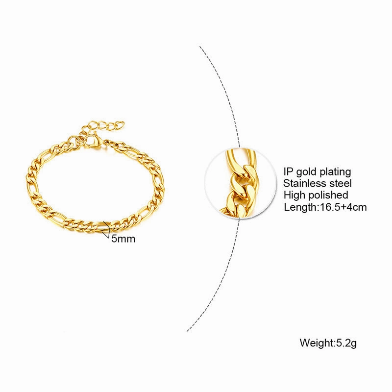 Wholesale Stainless Steel Green Zirconia Corrugated Chain Flat Snake Chain Bracelet