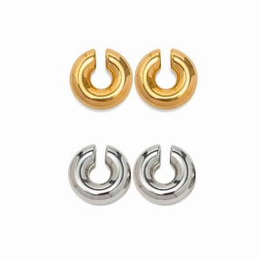 Wholesale Stainless Steel Hollow Ring Ear Clips Non-perforated Cartilage Clips