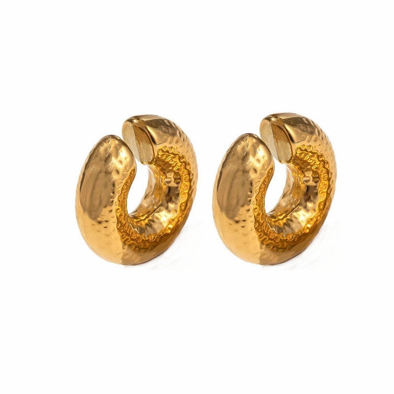 Wholesale Stainless Steel Hollow Ring Ear Clips Non-perforated Cartilage Clips