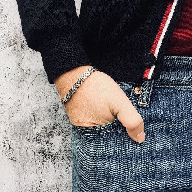 Wholesale Stainless Steel Keel Chain Men's Bracelet