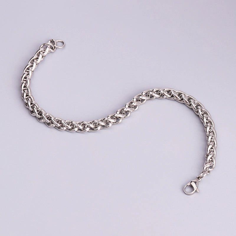 Wholesale Stainless Steel Keel Fashionable and Personalized Hip-hop Titanium Steel Bracelet