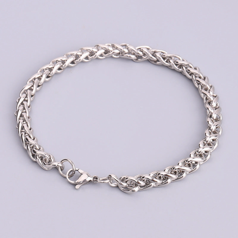 Wholesale Stainless Steel Keel Fashionable and Personalized Hip-hop Titanium Steel Bracelet