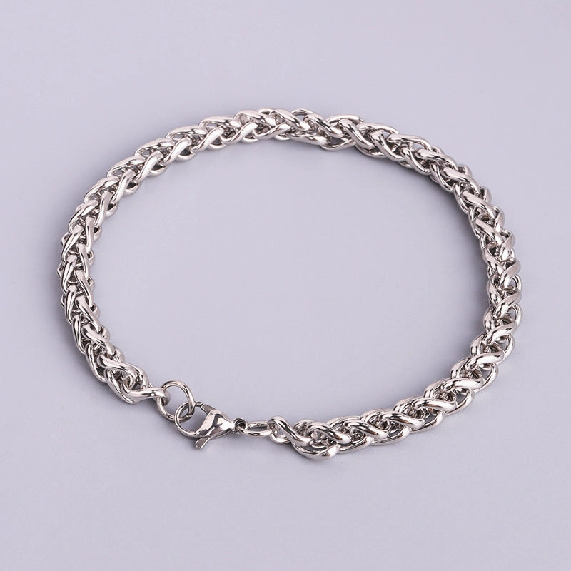 Wholesale Stainless Steel Keel Fashionable and Personalized Hip-hop Titanium Steel Bracelet