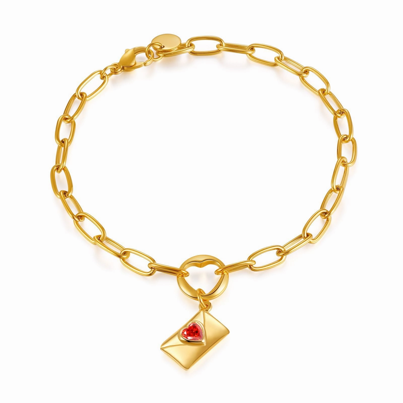 Wholesale Stainless Steel Love Envelope Pendant Necklace Set