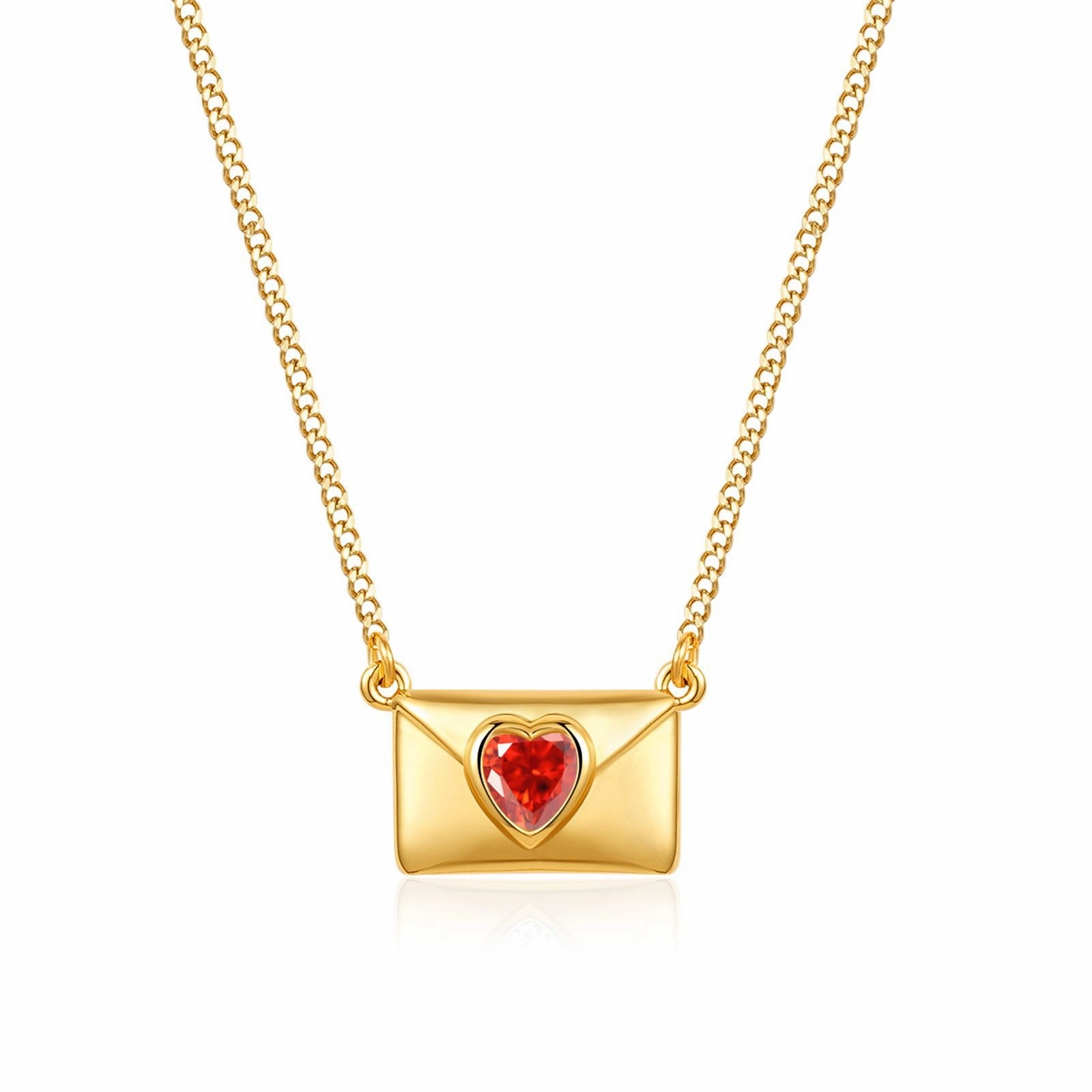 Wholesale Stainless Steel Love Envelope Pendant Necklace Set
