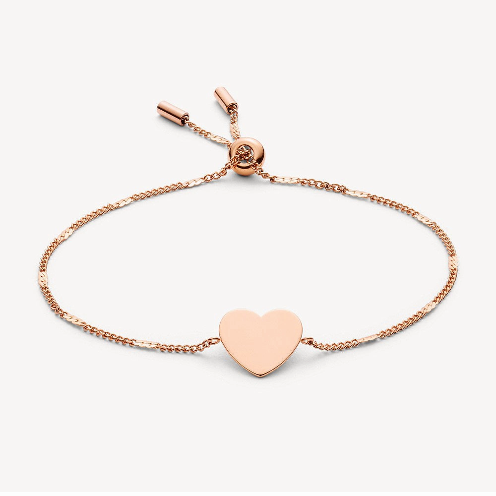 Wholesale Stainless Steel Love Pull Buckle Electroplated Round Brand Bracelet