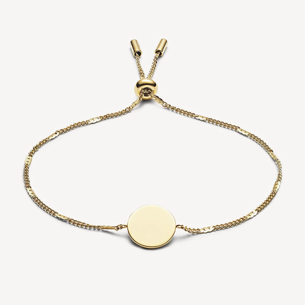 Wholesale Stainless Steel Love Pull Buckle Electroplated Round Brand Bracelet