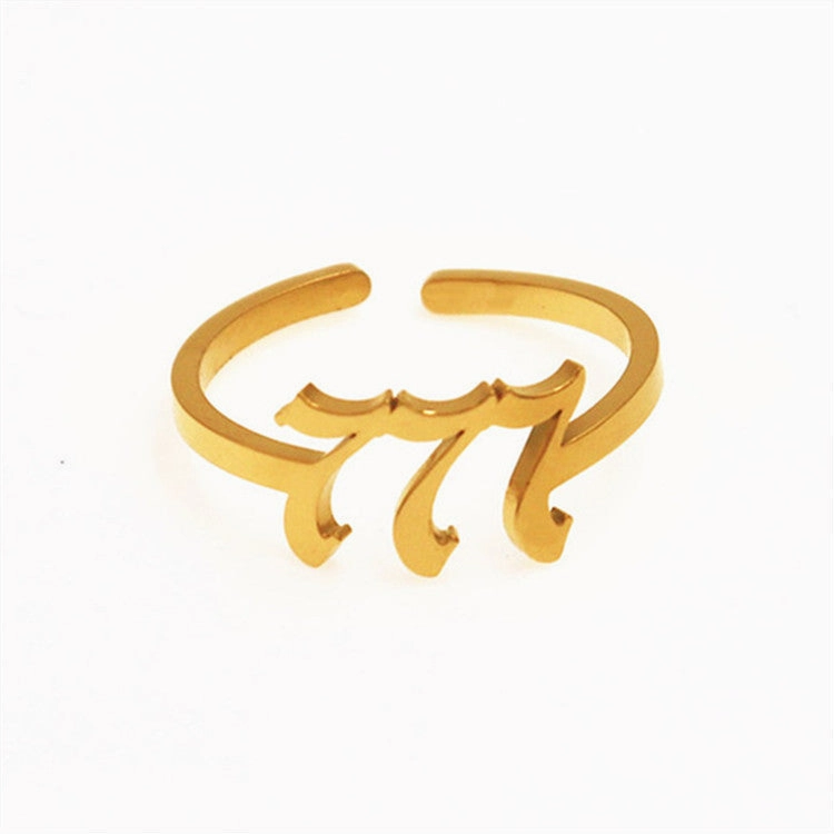 Wholesale Stainless Steel Lucky Number Rings